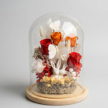 Load image into Gallery viewer, The enchanted Rose Garden - Large Glass Dome