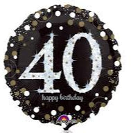 Load image into Gallery viewer, Numbered Happy Birthday Foil Balloon on a stick
