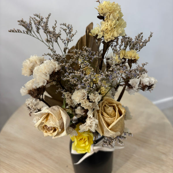 The Yellow Rose Arrangement - Dried Flowers