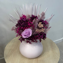 Load image into Gallery viewer, Lilac & Hot Pink Arrangement - Preserved Flowers