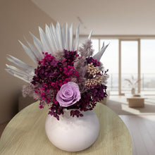 Load image into Gallery viewer, Lilac & Hot Pink Arrangement - Preserved Flowers