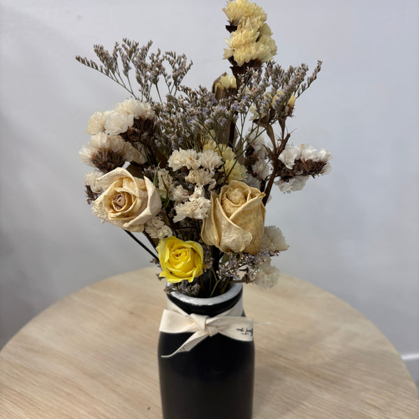The Yellow Rose Arrangement - Dried Flowers