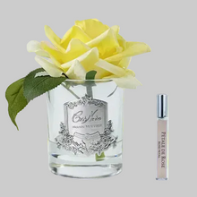 Load image into Gallery viewer, Côte Noire Perfumed Natural Touch Single Rose - Black - Yellow - GMRB08