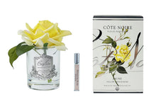 Load image into Gallery viewer, Côte Noire Perfumed Natural Touch Single Rose - Black - Yellow - GMRB08