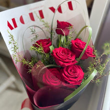 Load image into Gallery viewer, Red Romance Bundle (Flowers, Chocolate, Balloon)