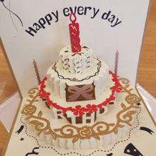 Load image into Gallery viewer, 3D Happy Birthday Card