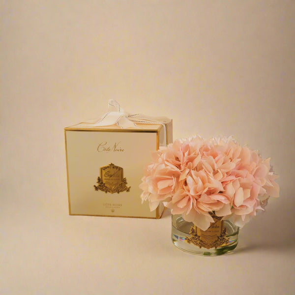 COTE NOIRE PERFUMED NATURAL TOUCH HYDRANGEAS - PINK BLUSH - PINK BOX - GMH88