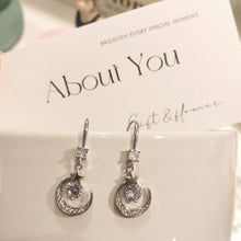 Load image into Gallery viewer, Crescent Moon Earrings - Sterling Silver