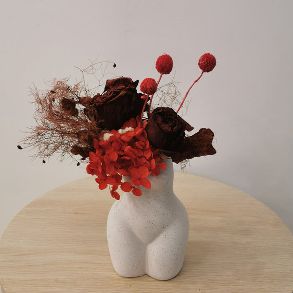 Red Amour - Body Vase Arrangement