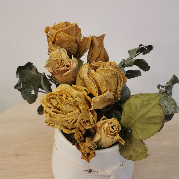 Dried - Eucalyptus & Rose Arrangement