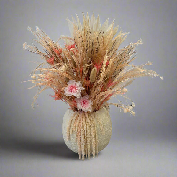 White Rose Vase Arrangement