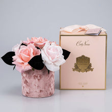 Load image into Gallery viewer, COTE NOIRE - HERRINGBONE FLOWER PINK - PINK ROSES - HCF03