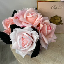 Load image into Gallery viewer, COTE NOIRE - HERRINGBONE FLOWER PINK - PINK ROSES - HCF03