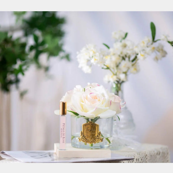 COTE NOIRE PERFUMED NATURAL TOUCH 5 ROSES - CLEAR - PINK BLUSH - PINK BOX - GMR88