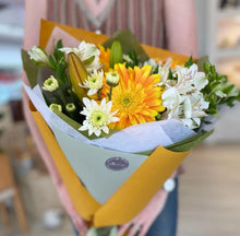 Load image into Gallery viewer, Happy Anniversary Flowers, Bear & Chocolate