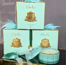 Load image into Gallery viewer, ART DECO CANDLE - TIFFANY BLUE & GOLD - PERSIAN LIME - GML45001