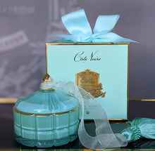 Load image into Gallery viewer, ART DECO CANDLE - TIFFANY BLUE & GOLD - PERSIAN LIME - GML45001