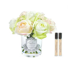 Load image into Gallery viewer, Cote Noire Premium Rose Bud Bouquet - Spring Blush - Clear - Silver Badge - GRB09