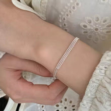 Load image into Gallery viewer, Minimalist Class Triple Loop Bracelet - Sterling Silver