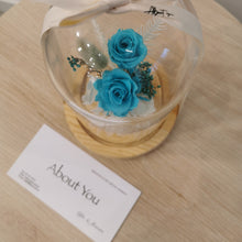 Load image into Gallery viewer, Teal Flower Dome