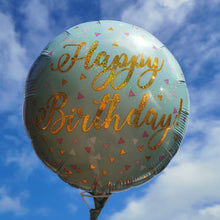 Load image into Gallery viewer, Happy Birthday Flowers, Chocolate & Foil Balloon