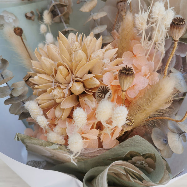 Peach Magnolia - Dried Bouquet