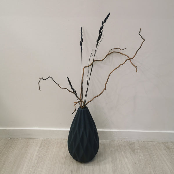 Navy Wheat Willow Arrangement