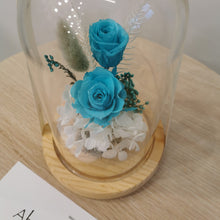 Load image into Gallery viewer, Teal Flower Dome