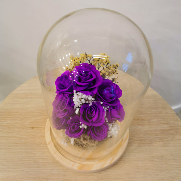 Glass flower Domes - Custom made