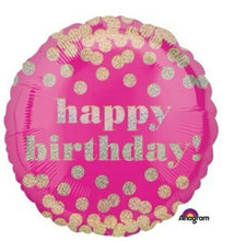 Load image into Gallery viewer, Happy Birthday Flowers, Chocolate & Foil Balloon
