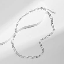 Load image into Gallery viewer, Minimalist Class Textured Silver Necklace - Sterling Silver