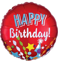 Load image into Gallery viewer, Happy Birthday Flowers, Chocolate & Foil Balloon