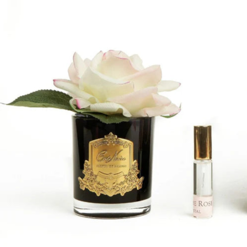 Côte Noire Perfumed Natural Touch Single Rose - Black - Pink Blush - GMRB02