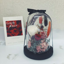 Load image into Gallery viewer, Glass Domes- Ruby Wood