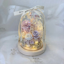 Load image into Gallery viewer, Lavender Glass Flower Domes