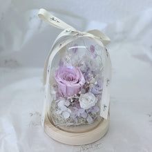 Load image into Gallery viewer, Lavender Glass Flower Domes