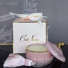 Load image into Gallery viewer, COTE NOIRE - ART DECO CANDLE - PINK & GOLD - PINK CHAMPAGNE GML45002