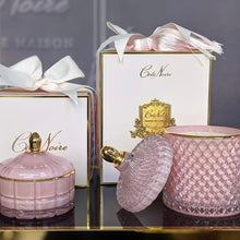 Load image into Gallery viewer, COTE NOIRE - ART DECO CANDLE - PINK & GOLD - PINK CHAMPAGNE GML45002