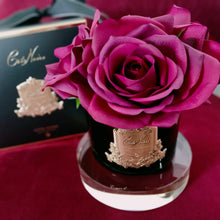 Load image into Gallery viewer, Perfumed Natural Touch 5 Roses - Black - Carmine Red - GMRB64