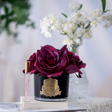 Load image into Gallery viewer, Perfumed Natural Touch 5 Roses - Black - Carmine Red - GMRB64