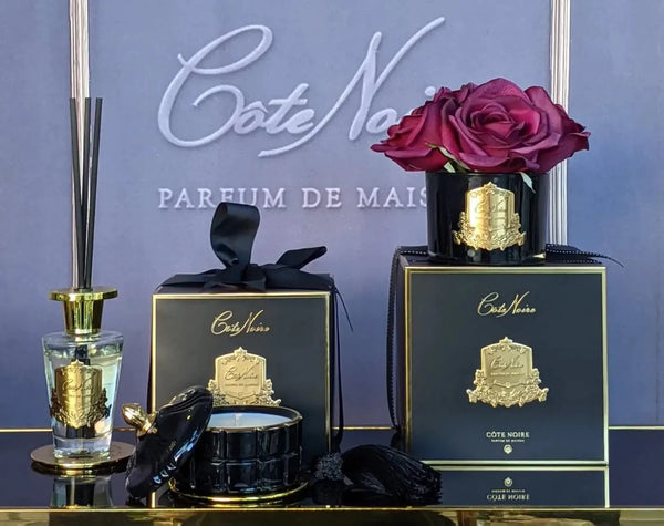 Perfumed Natural Touch 5 Roses - Black - Carmine Red - GMRB64