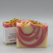 Load image into Gallery viewer, Peony &amp; Lychee handmade soap - fields&amp;Co.

