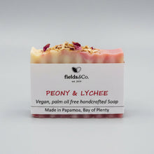 Load image into Gallery viewer, Peony &amp; Lychee handmade soap - fields&amp;Co.
