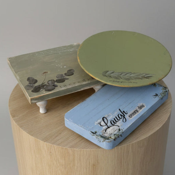 Hand Painted Wooden Board with Stand