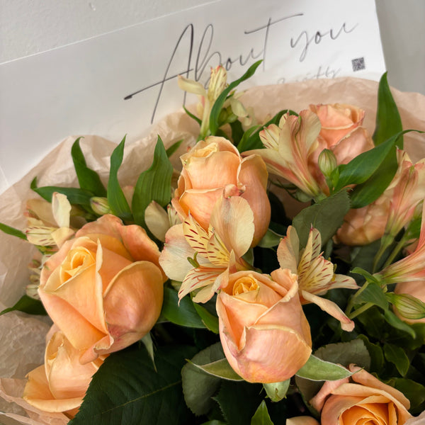 Peachy Rose Bouquets