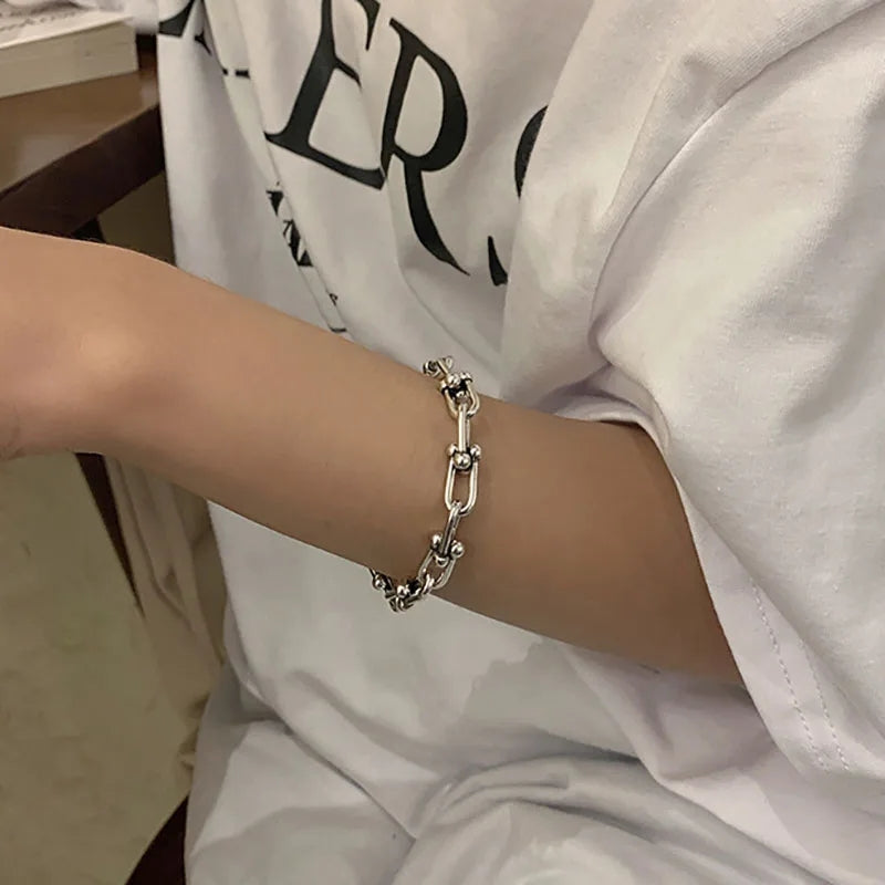 A Little Punky Bracelet - Sterling Silver