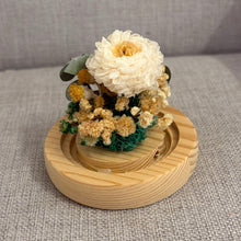 Load image into Gallery viewer, Miniature Glass Dome with Seed Lights | Eternal Rose &amp; Chrysanthemum
