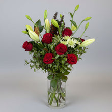 Load image into Gallery viewer, Anniversary Gift Set | Red Roses, Chocolate &amp; Balloon
