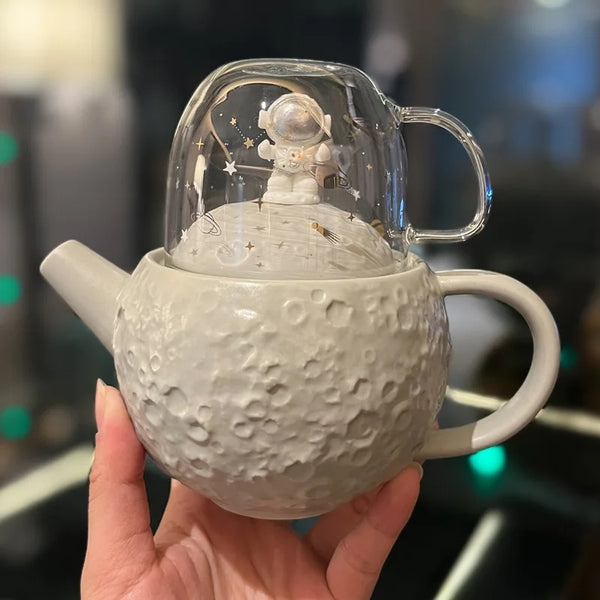 Astronaut Teapot & Cup