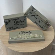 Load image into Gallery viewer, Hand Crafted Wooden Message Block
